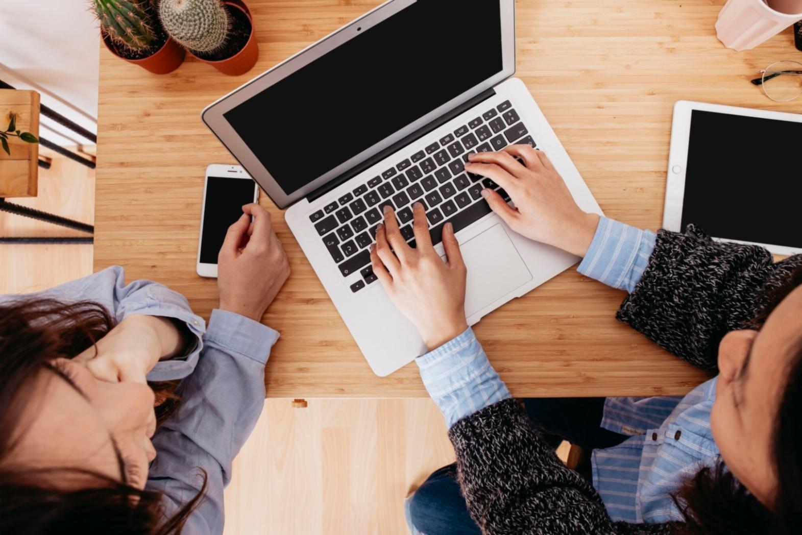 Business professional reviewing financial analysis documents